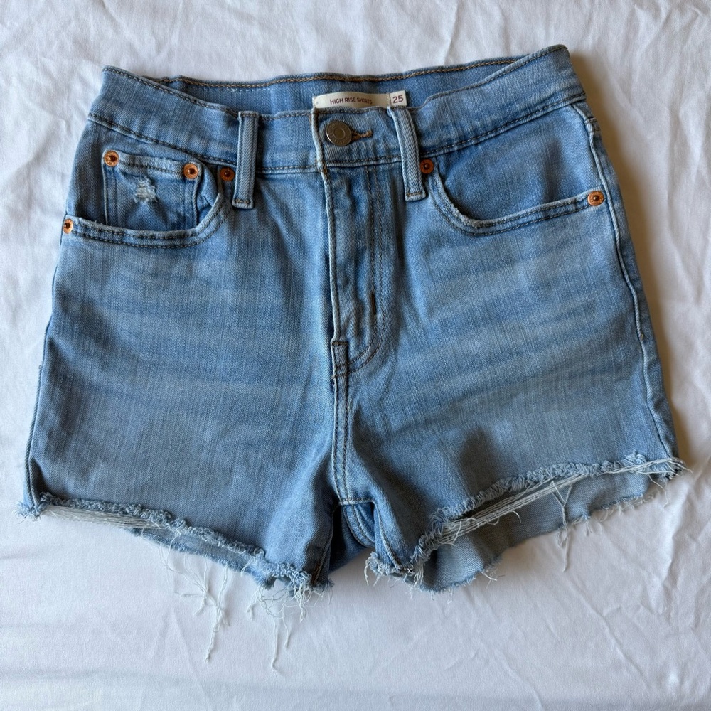 Levi’s High Waisted Denim Shorts